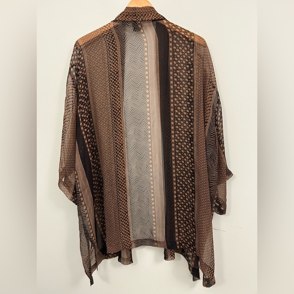 Banjara Kimono 100% Silk Boho 3/4 Sleeve One Size Kimono - Picture 4 of 7